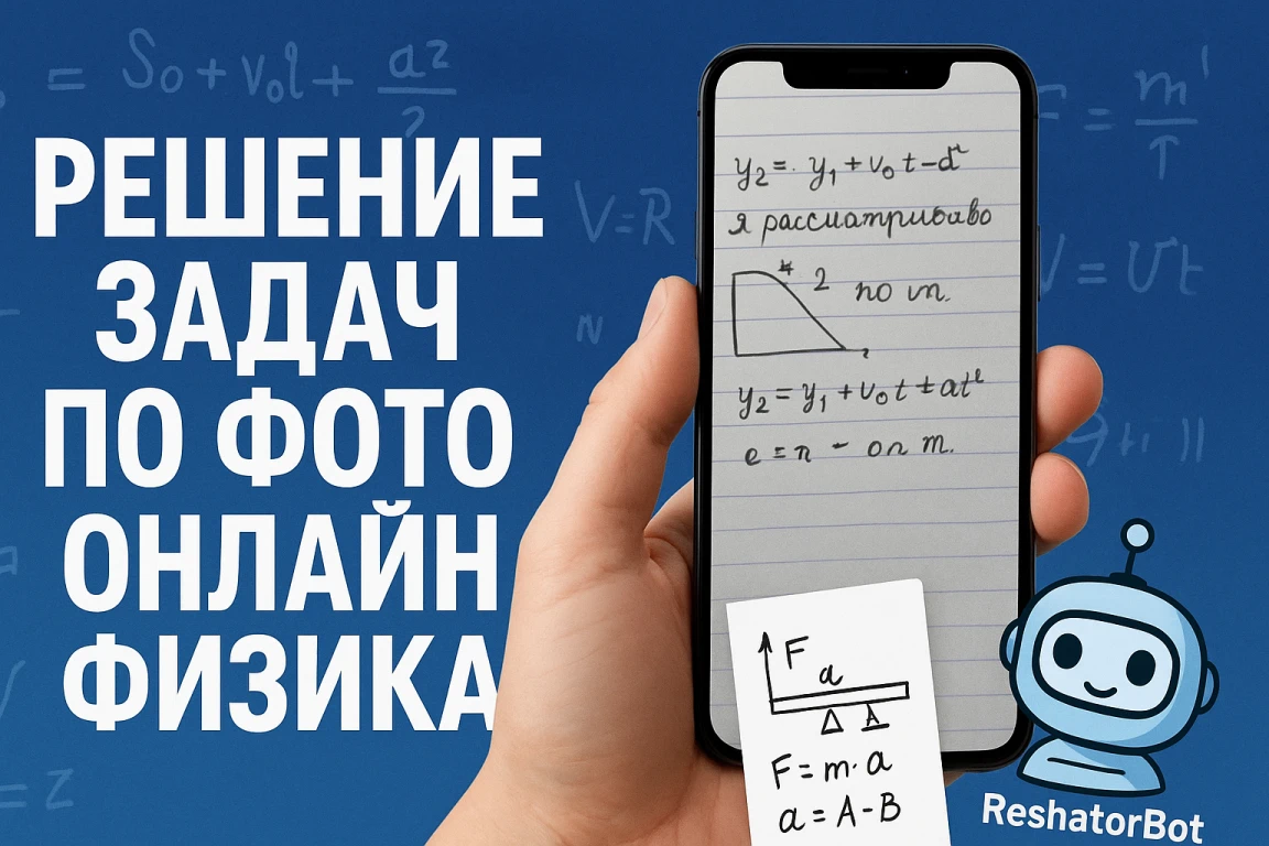 пошаговое решение физики