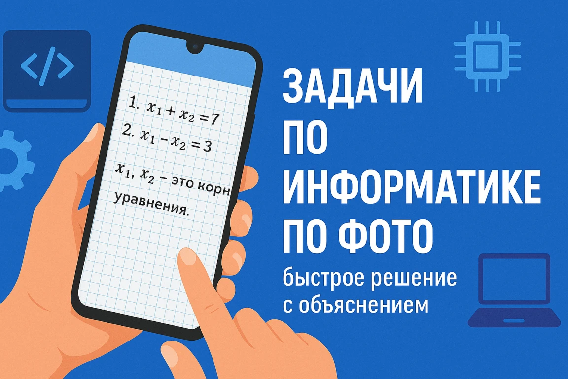 Задачи по информатике по фото — просто сфотографируй и получи решение