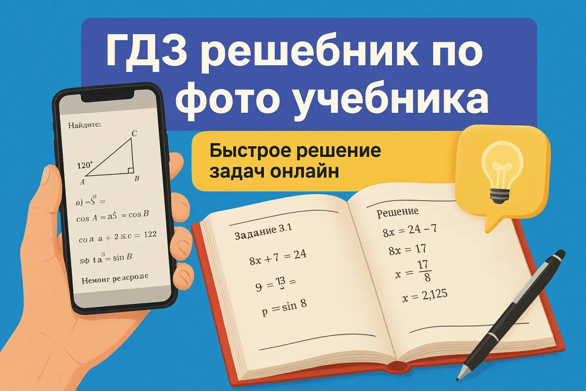ГДЗ решебник по фото учебника