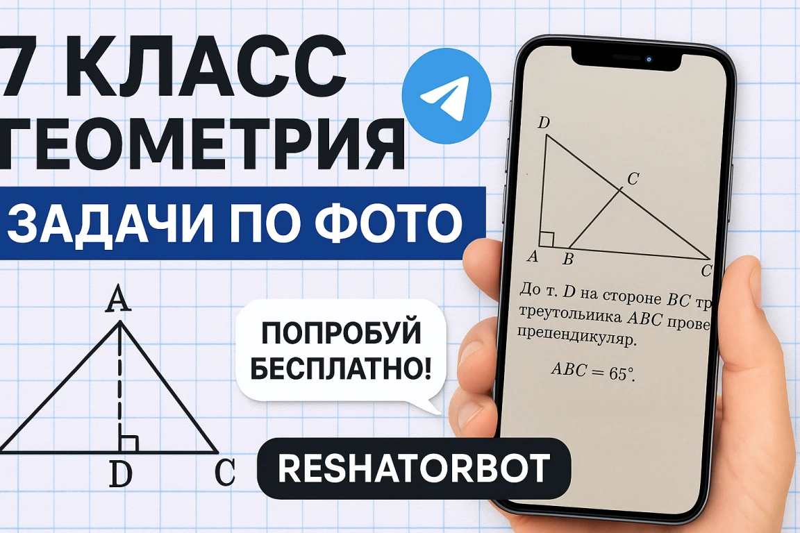 7 Класс геометрия задачи по фото: как решить их быстро и без нервов